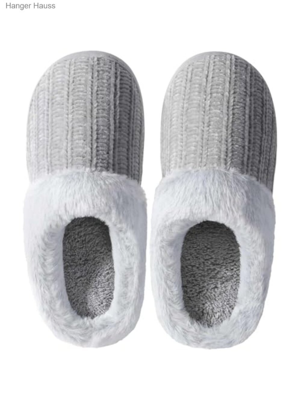 Womens Memory Foam Fuzzy Knitted Slip-On Slippers Warm House Shoes